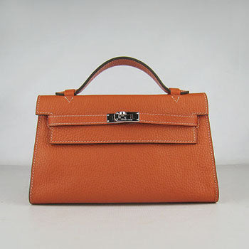 Luxury Hermes Kelly 22cm handbag H008 orange