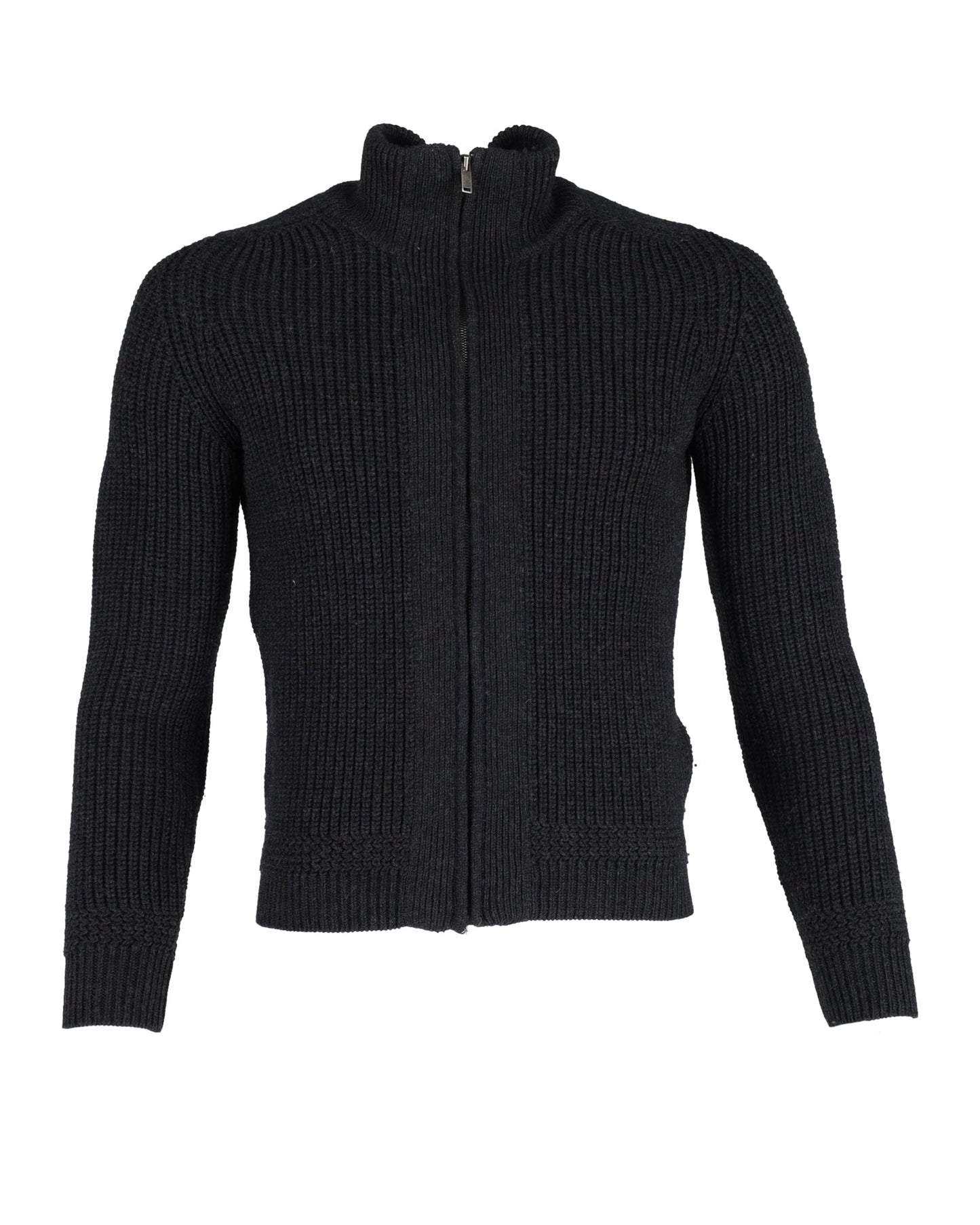 Luxury Gucci Trending 2025 Zipped Jumper in Grey Wool