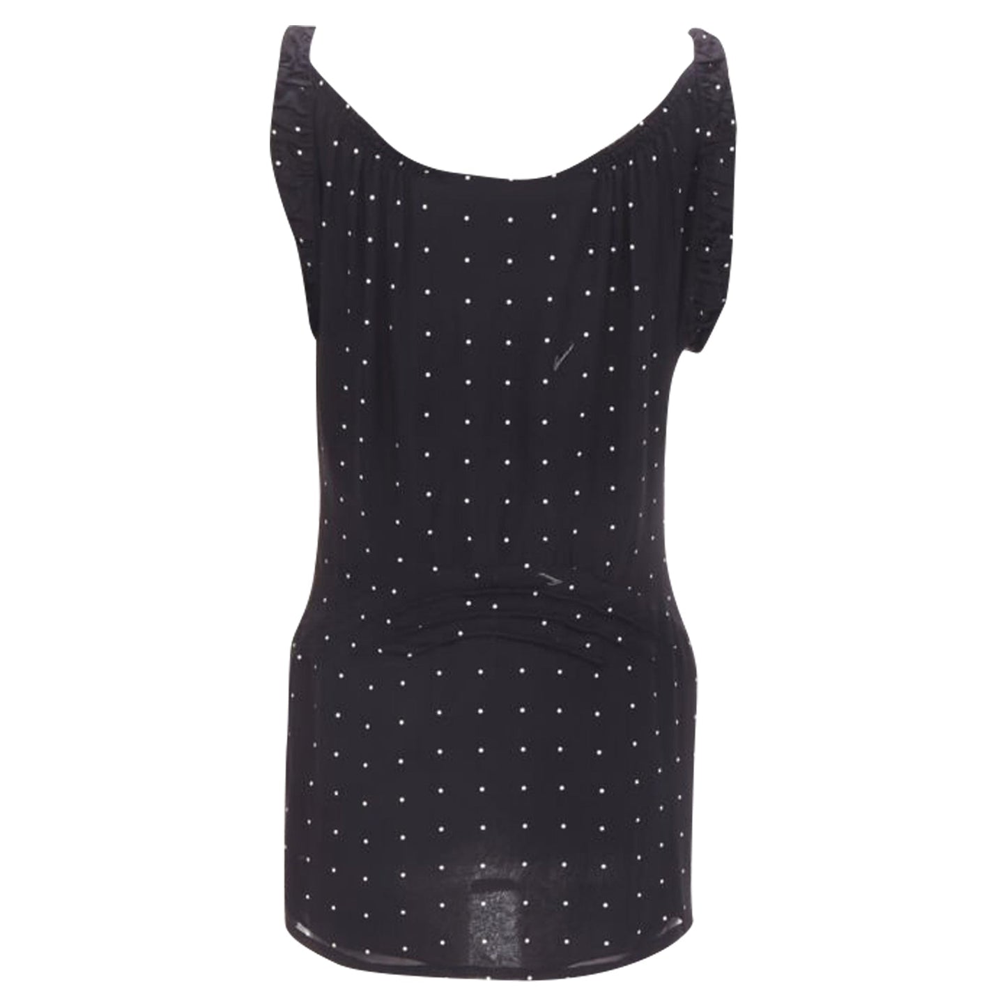 Gucci polka dot cursive logo print laced mini dress