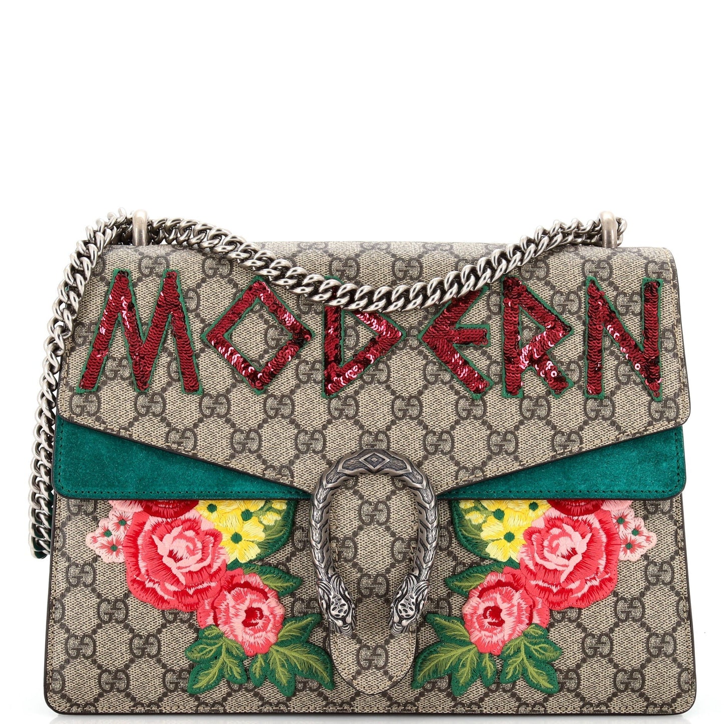 Luxury Gucci Trending 2025 Dionysus Bag Embellished GG Coated Canvas Medium