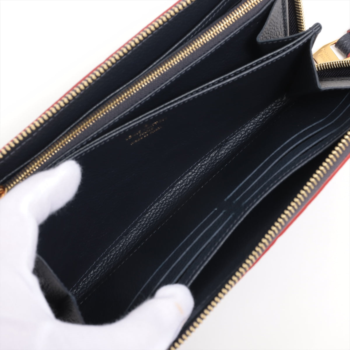 Louis Vuitton Implant  Wallet M62121 Marine Round Zip Wallet