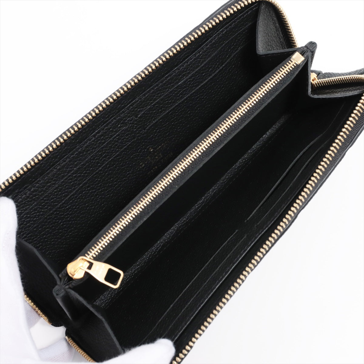 Louis Vuitton Amplant Portfolio Clemens M60171 Noir Round  Wallet