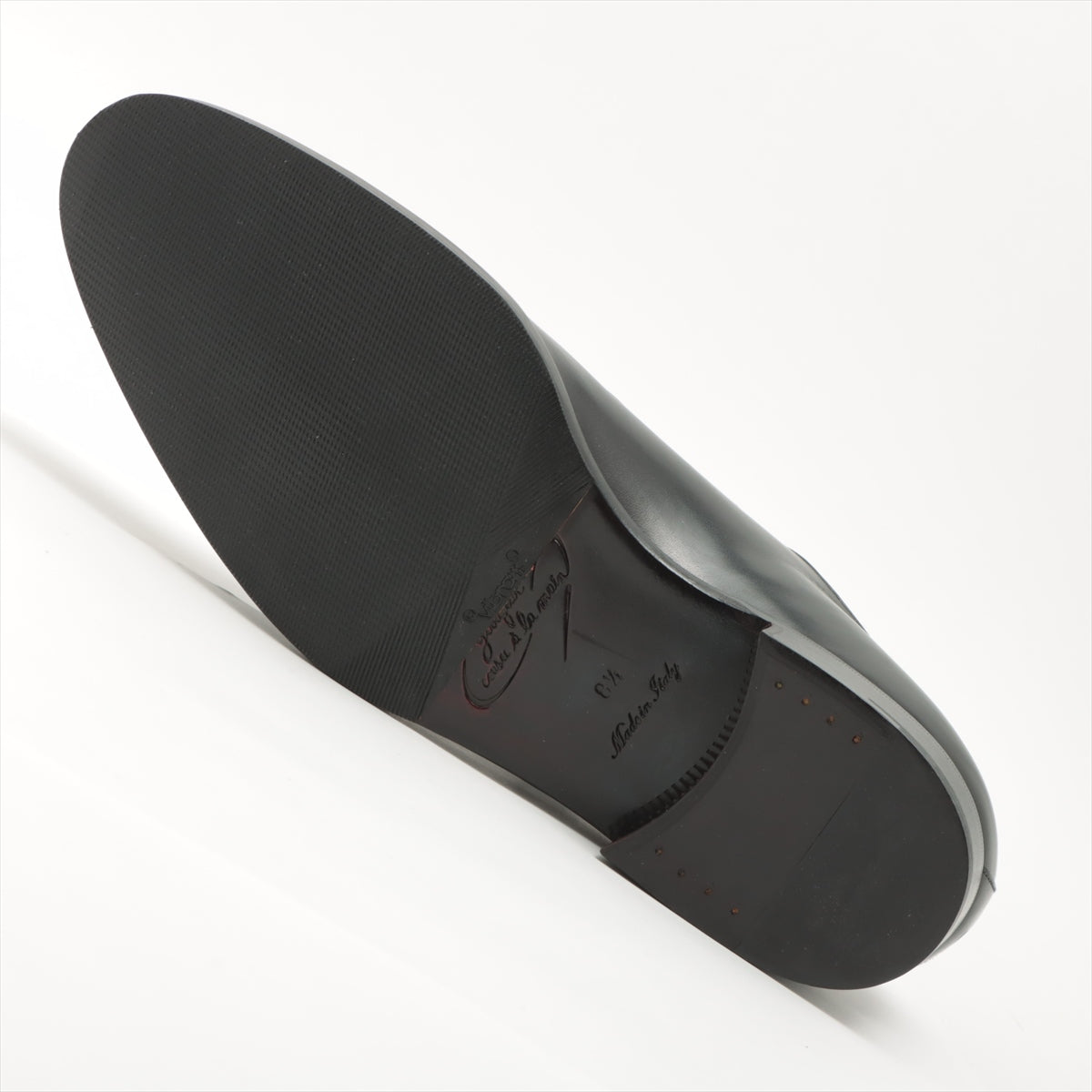 Louis Vuitton 06  Leather Shoes 8.5 Black NI0036