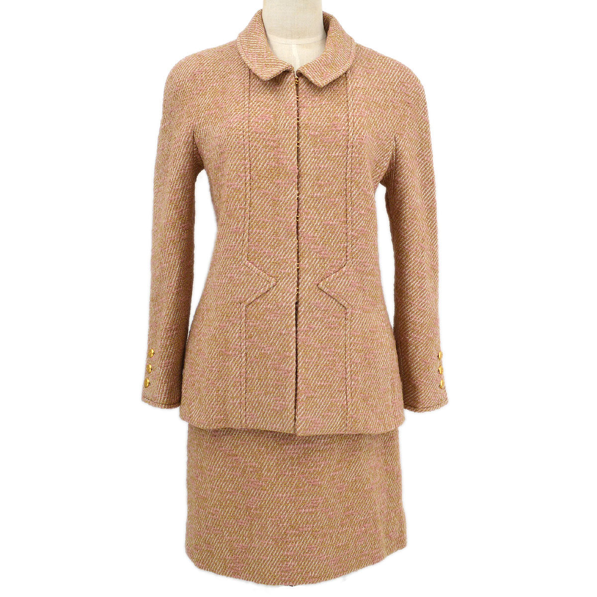 Luxury Chanel 1996 Fall boucle two-piece skirt suit #40