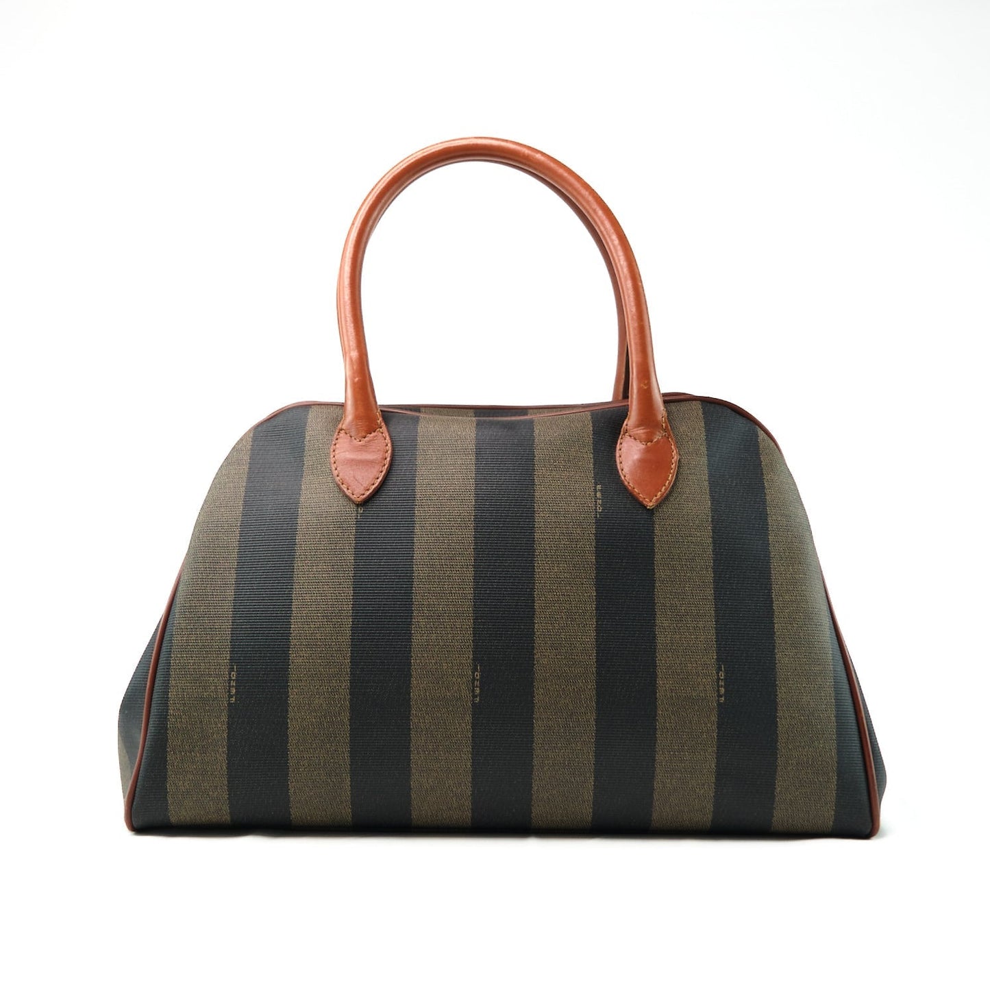 Luxury FendiPequin Canvas Handbag - '10s