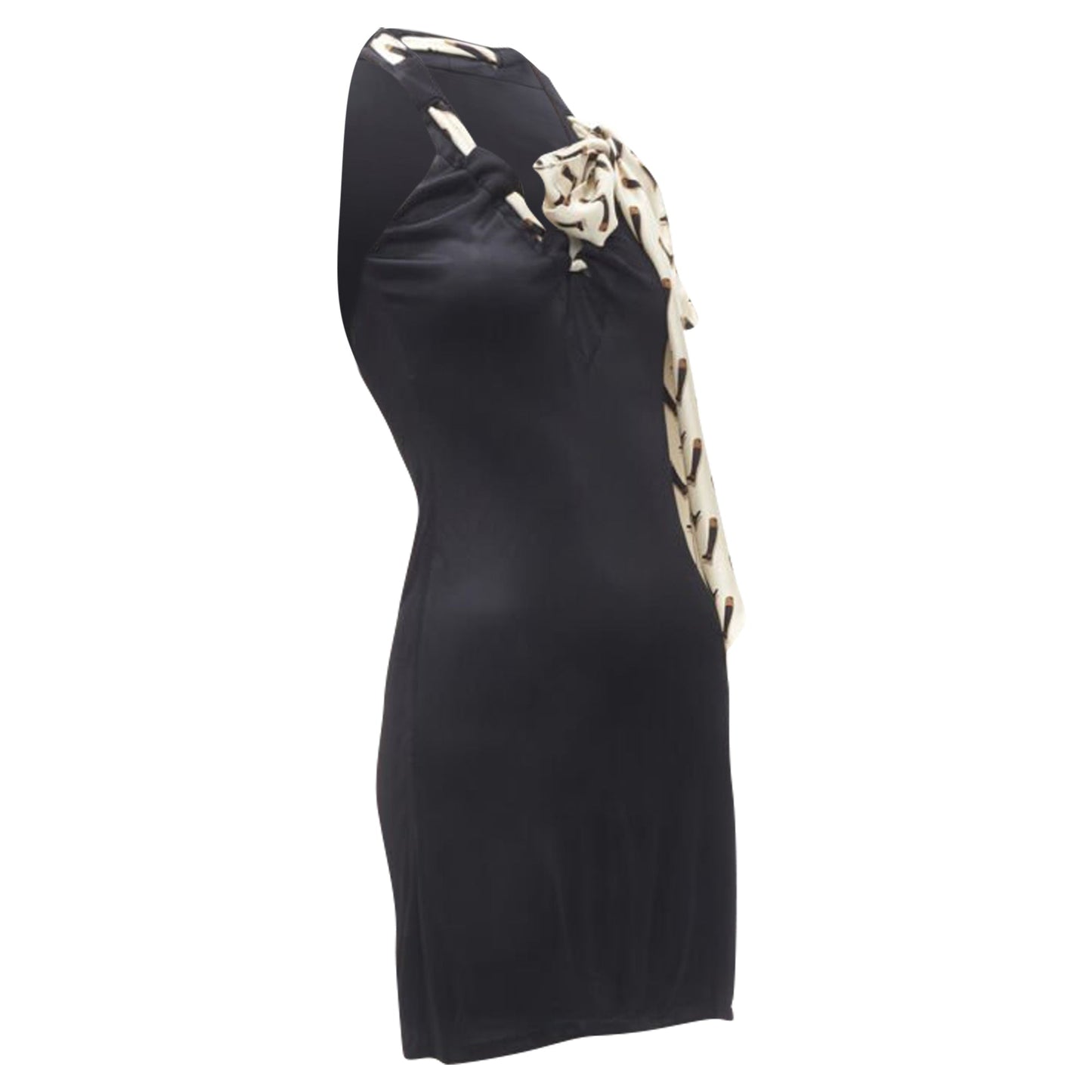 Gucci silk Riding Boot print scarf mini dress
