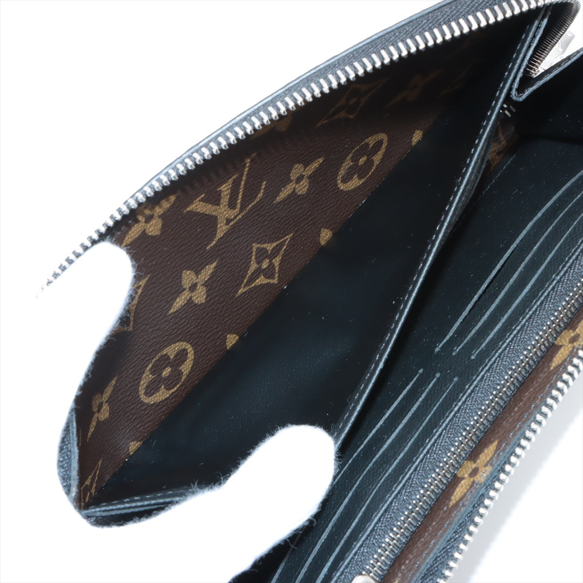 Louis Vuitton Monogram Zippyr Dragon M69407 Black x Brown Round Zipper Wallet