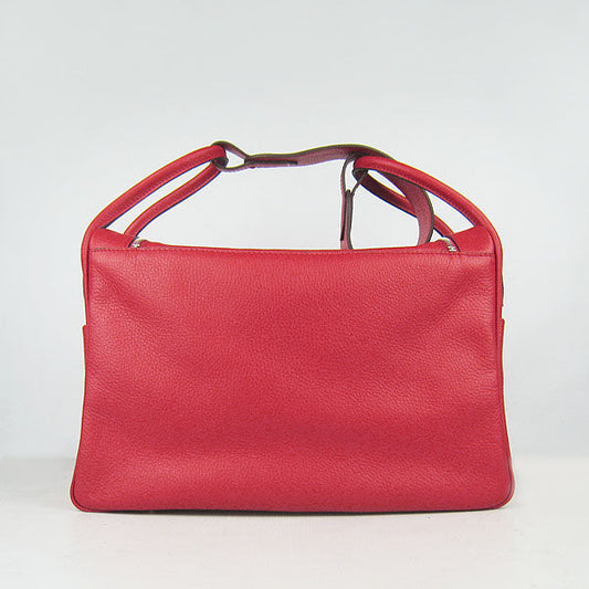 Luxury Hermes Lindy 34cm Handbag 6208 Red Silver