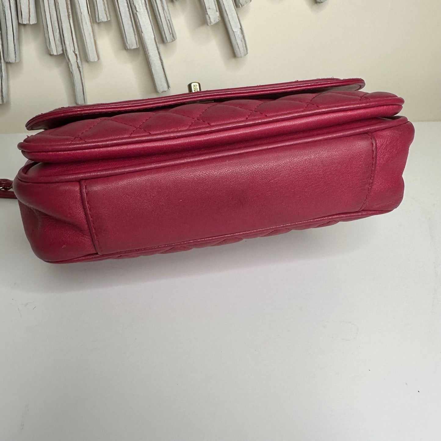 Luxury Chanel Pink Flap Bag