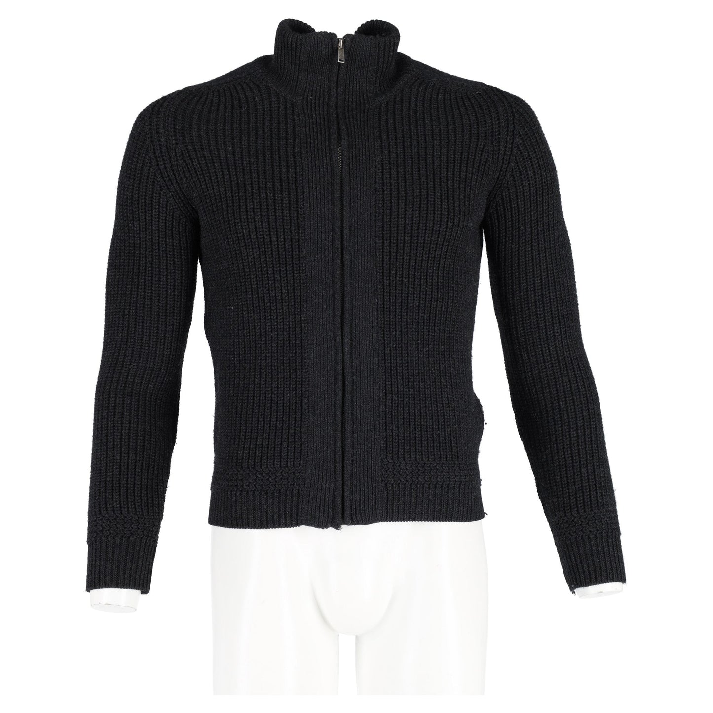 Luxury Gucci Trending 2025 Zipped Jumper in Grey Wool