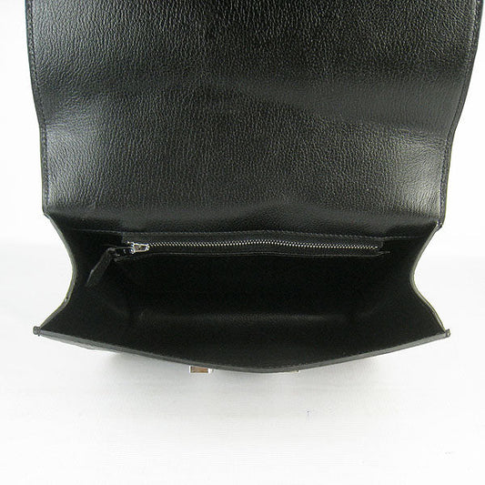 Luxury Hermes Constance Cowskin Leather Bag H017 black silver