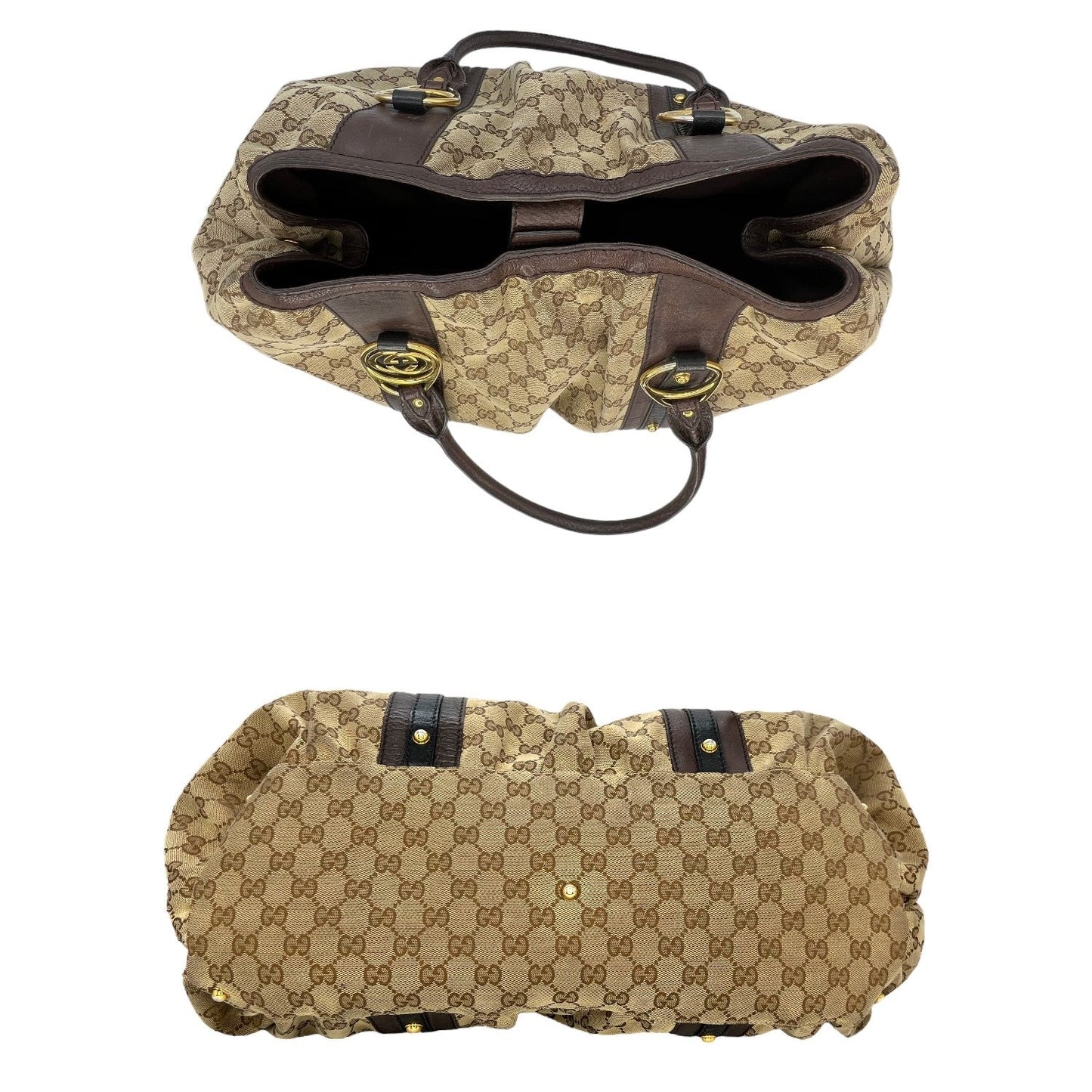 Luxury Gucci GG Canvas Interlocking Icon Tote