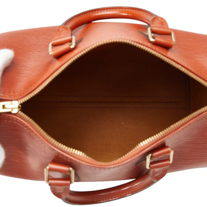 Louis Vuitton Epi Speedy 25 Handbag Mini Boston Bag M43013 Kenyan Brown Leather  Louis Vuitton