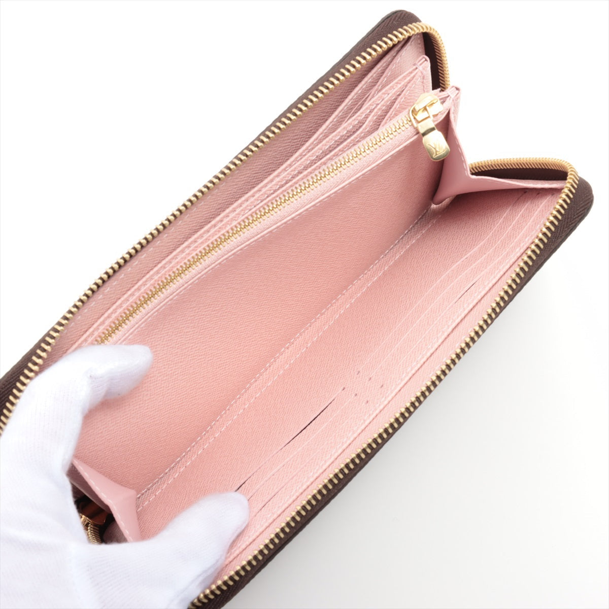 Louis Vuitton Monogram  Wallet M41894 Rose Valerie Round Zip Wallet