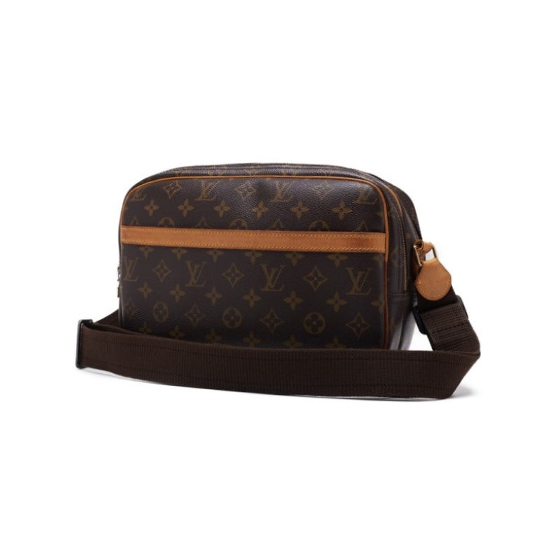 LOUIS VUITTON Monogram Reporters PM Shoulder Bag Monograms Brown  Shoulder Bag  Shoulder Bag Ladies Hybrid Bag  Delivery