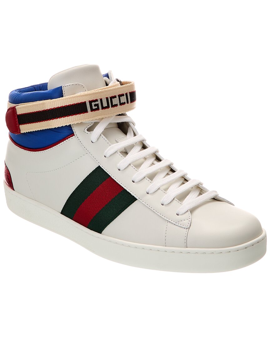 Gucci Leather High-Top Sneaker