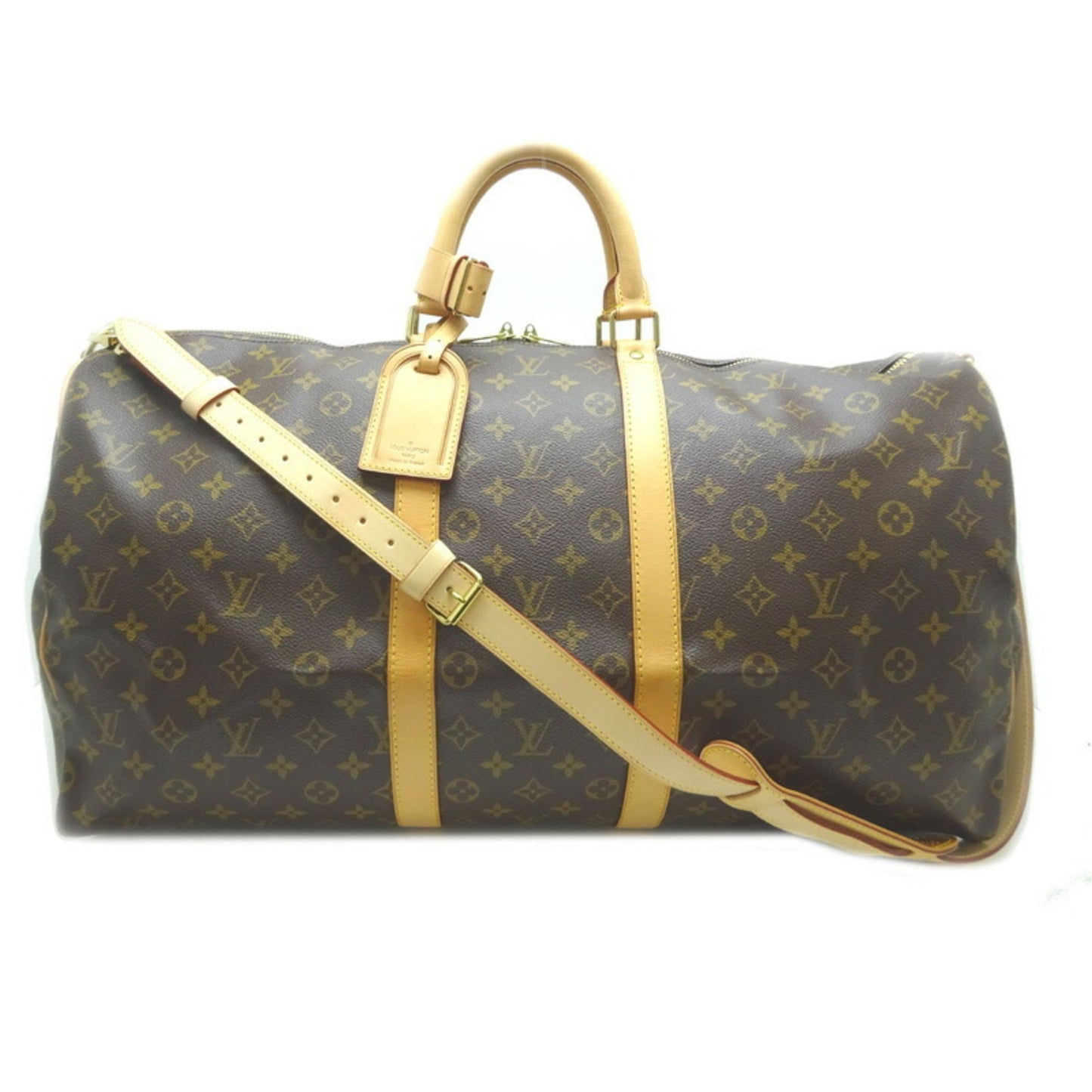Louis Vuitton Keepall Bandouliere 55  Canvas Travel Bag ()