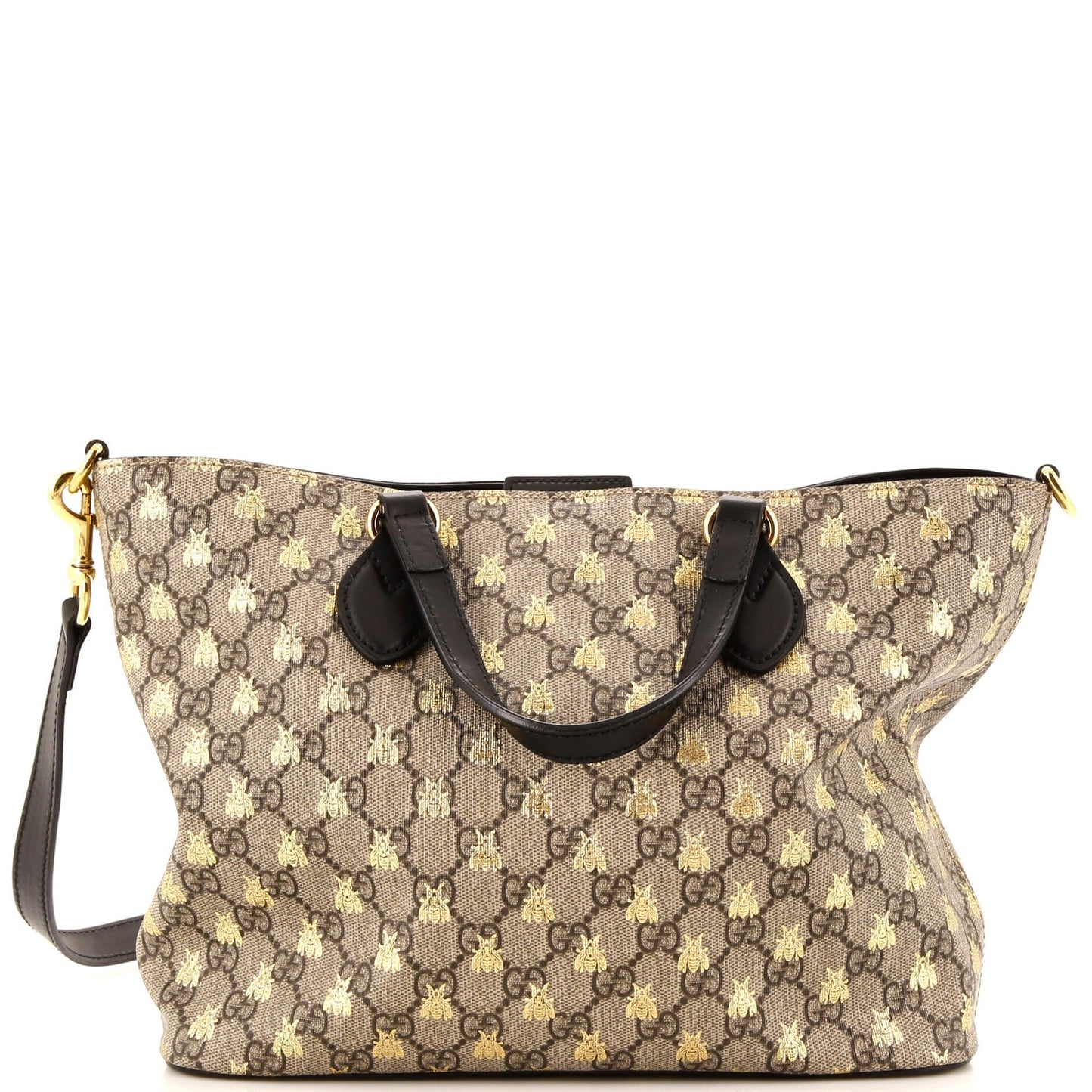 Luxury Gucci Trending 2025 Convertible Soft Tote Printed GG Coated Canvas Small
