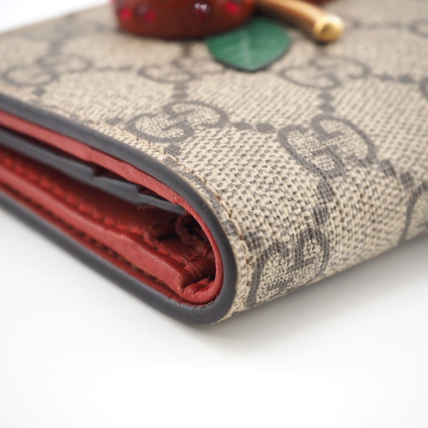 Gucci Strawberry  Leather Wallet