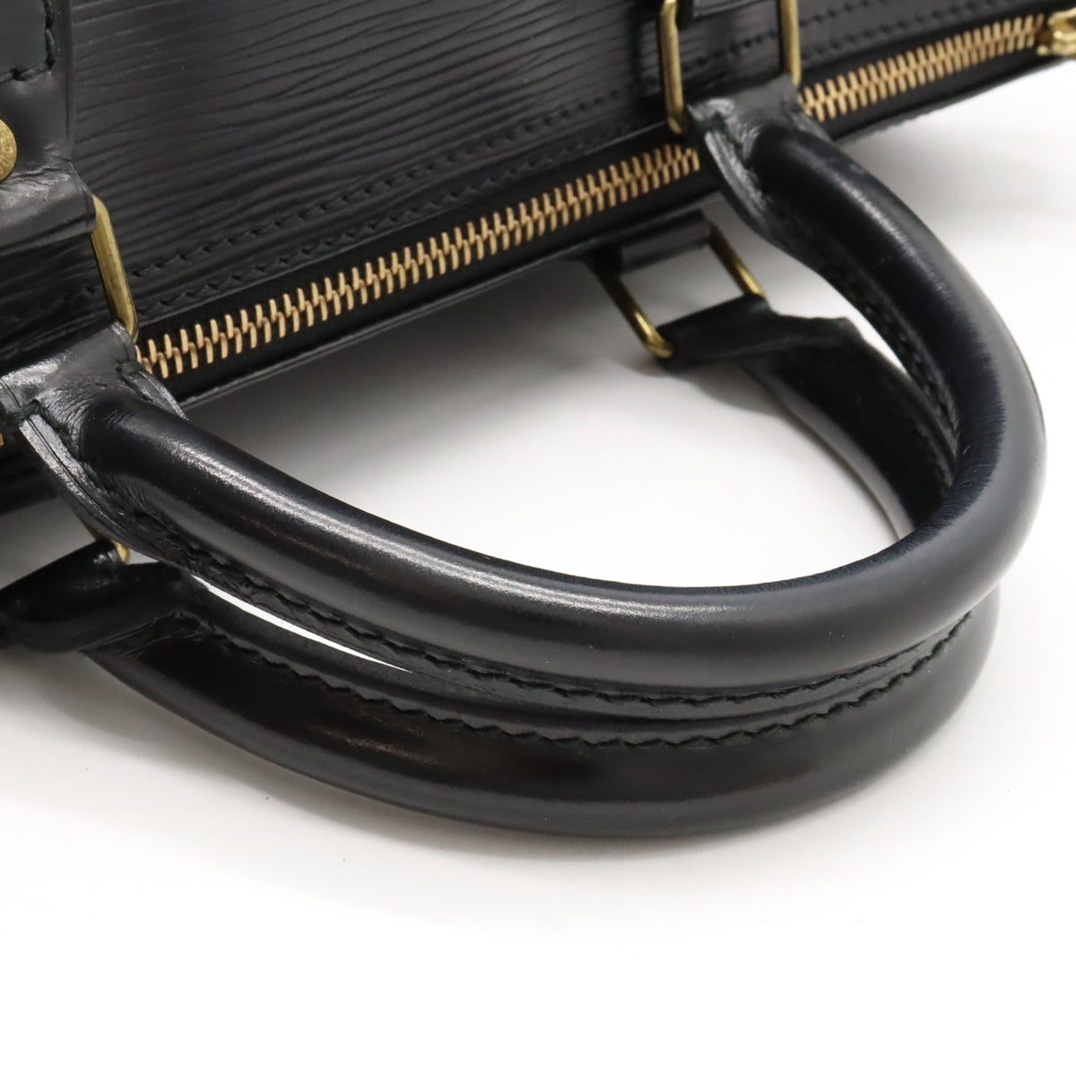 Louis Vuitton Louis Vuitton Epi Speedy 30 Bag Mini Boston Bag Black Black Black Gold  M59022
