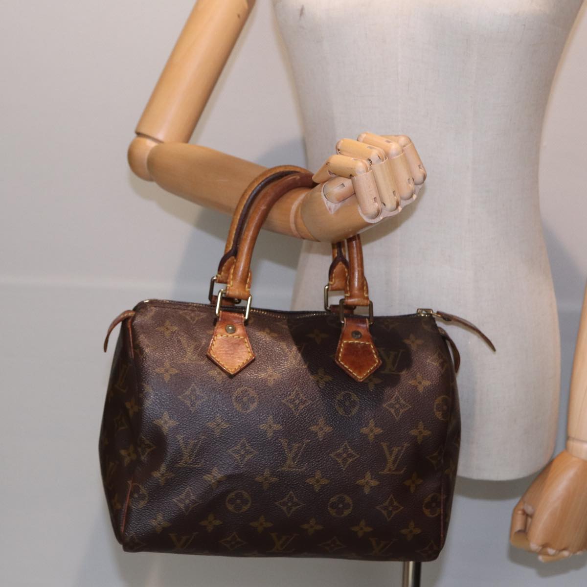LOUIS VUITTON Monogram Speedy 25 Hand Bag M41528 LV 80005
