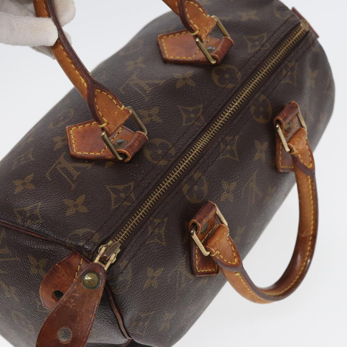 LOUIS VUITTON Monogram Speedy 25 Hand Bag M41528 LV 80005