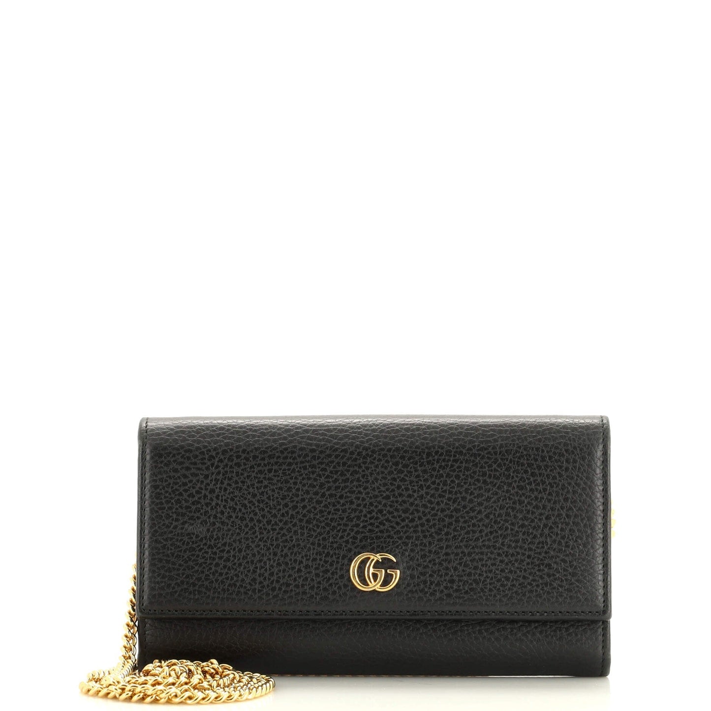 Luxury Gucci Trending 2025 GG Marmont Continental Chain Wallet Leather