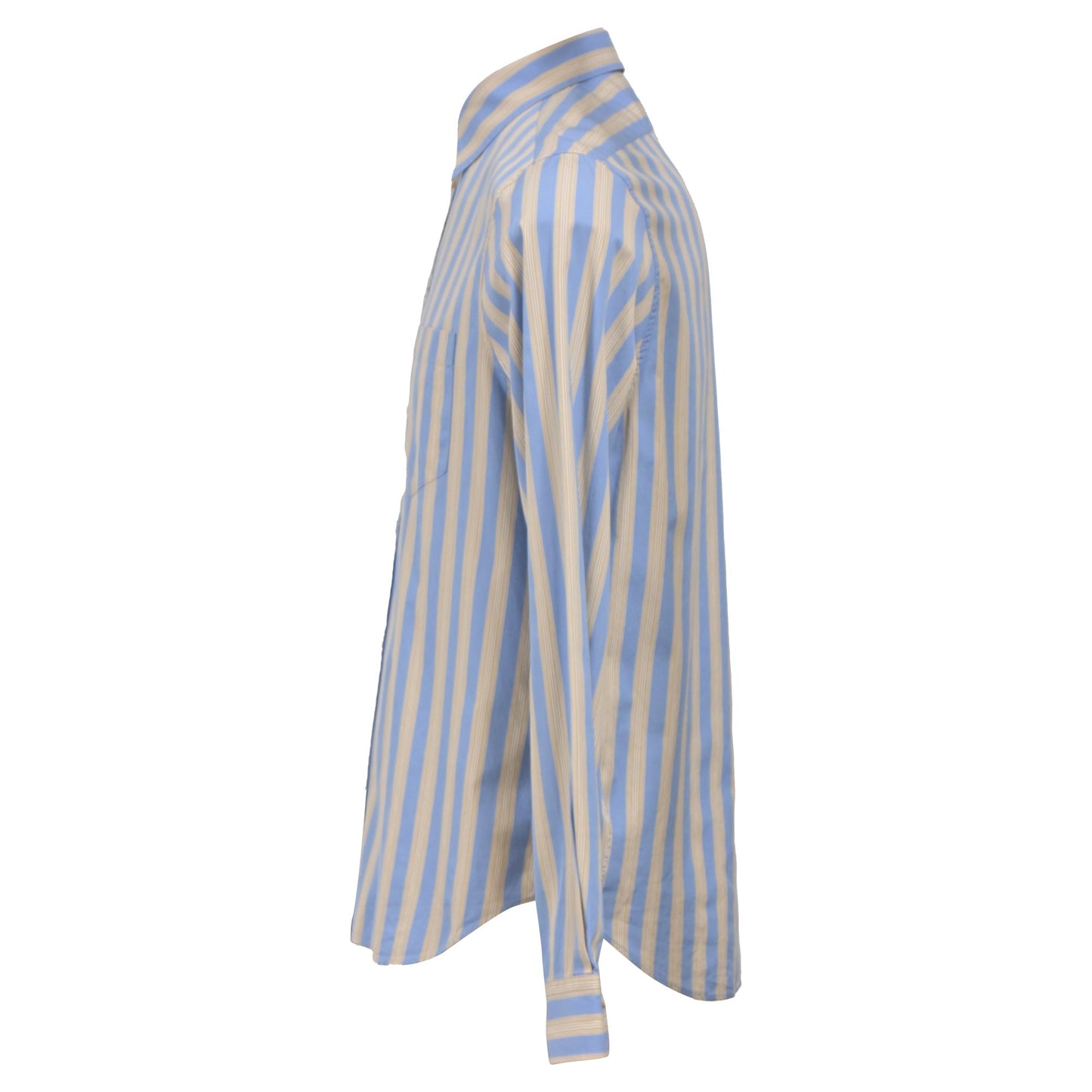 Gucci Striped Long Sleeve Shirt in Multicolor Cotton
