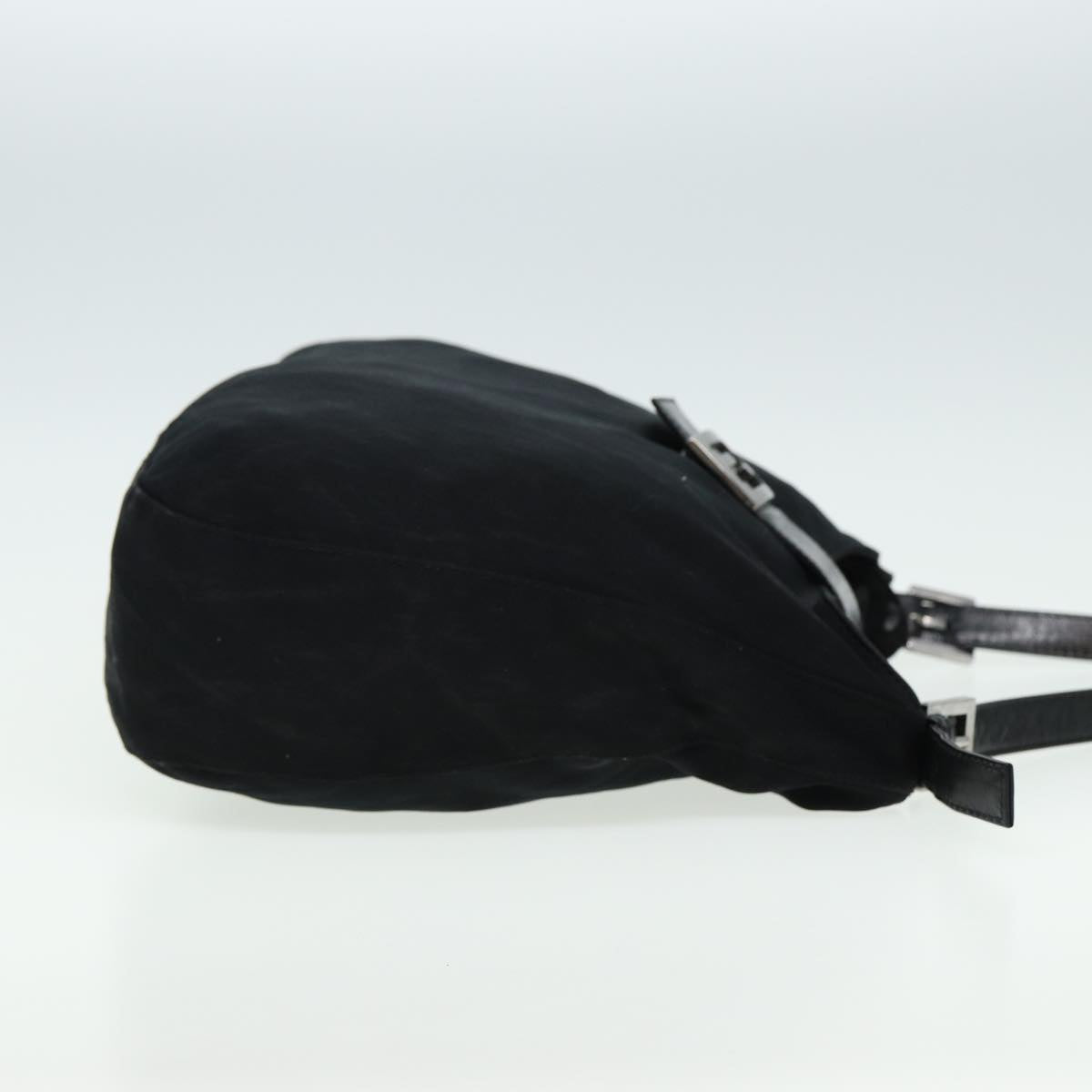 Luxury Fendi Mamma Baguette Shoulder Bag Nylon Black80088