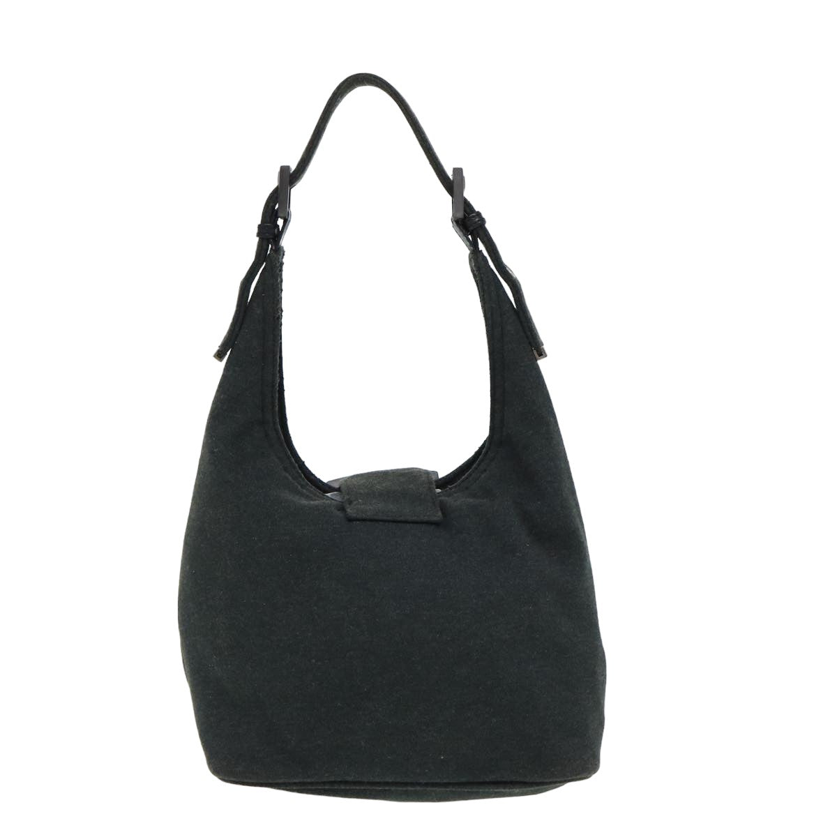 Luxury Fendi Mamma Baguette Shoulder Bag Nylon Gray80089