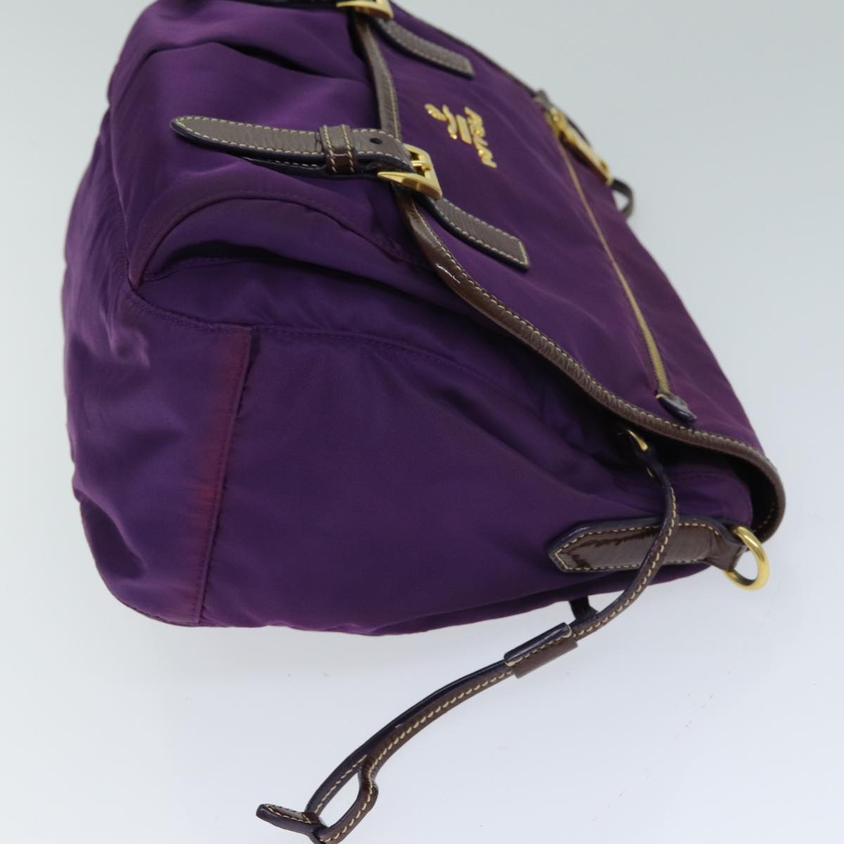 Luxury PradaNylon Shoulder Bag Purple 80101