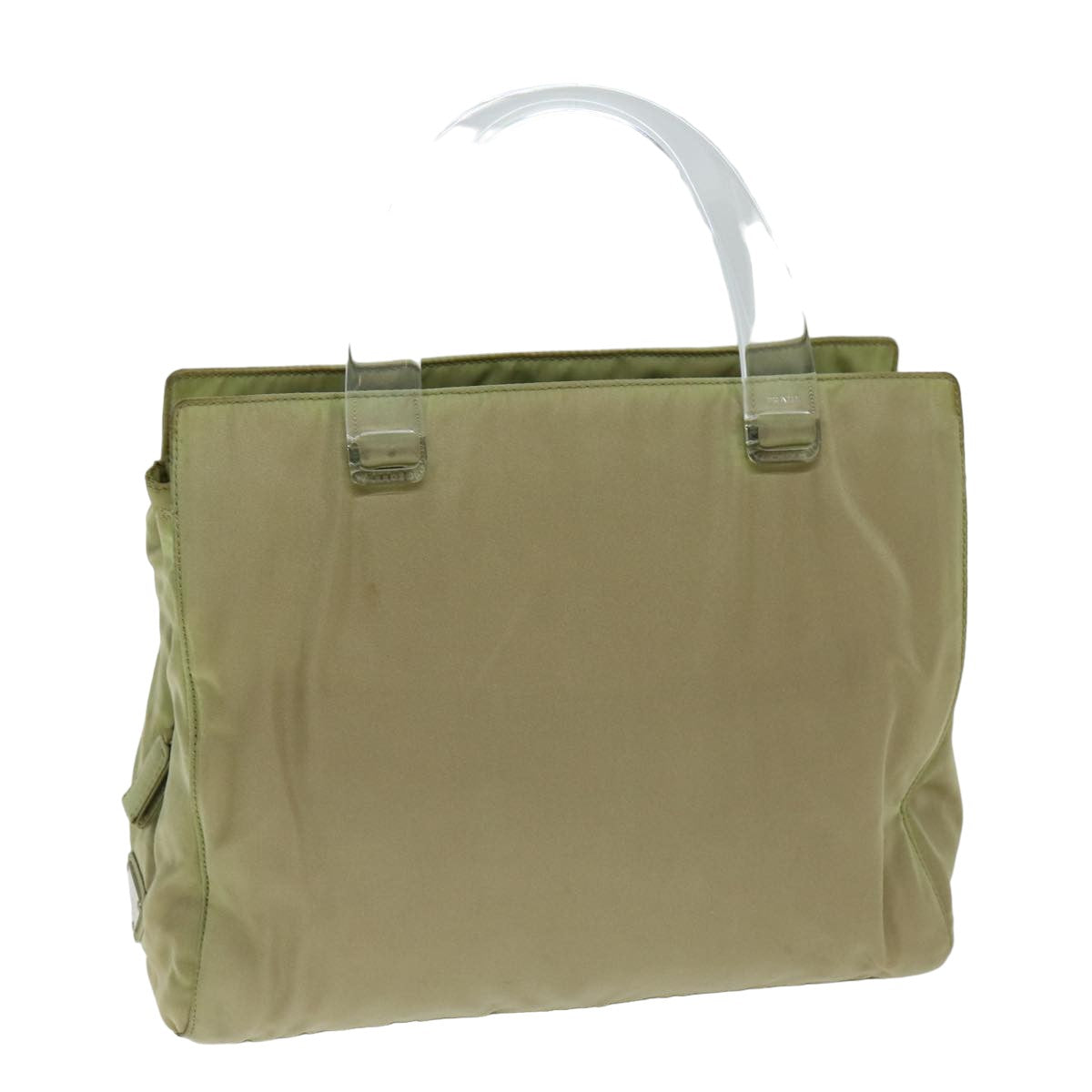 Luxury PradaNylon Hand Bag Beige 80104
