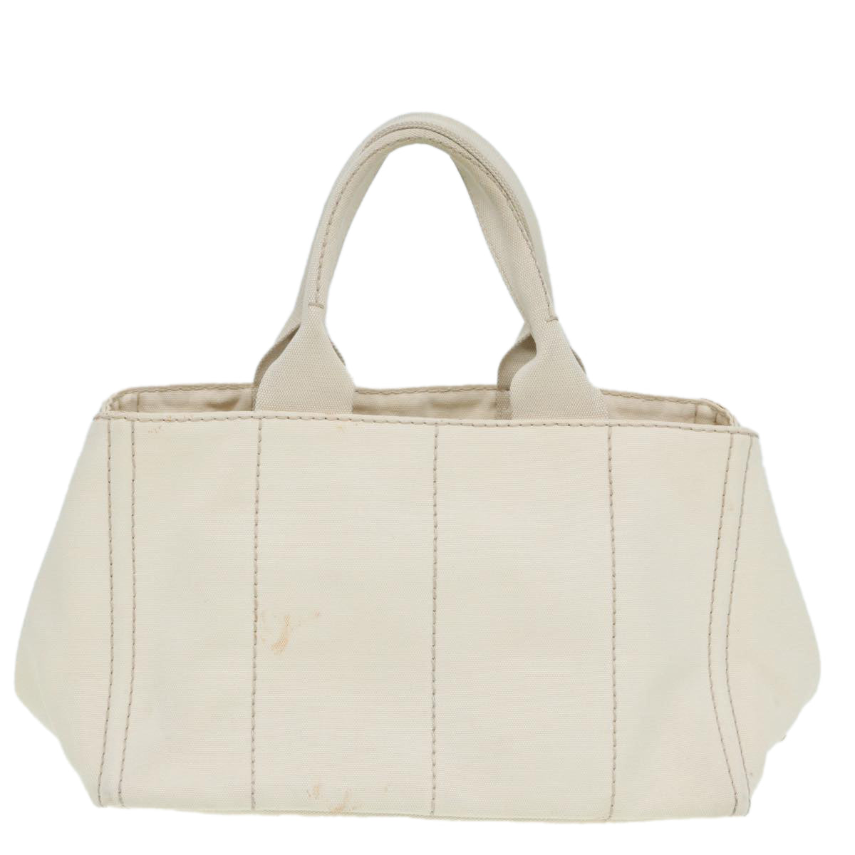 Luxury Prada Canapa MM Hand Bag Canvas Beige  80208