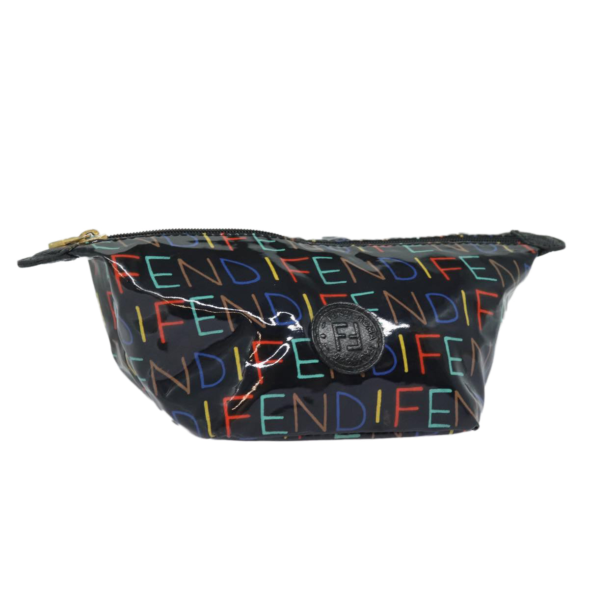 Luxury Fendi Pouch patent Black80210