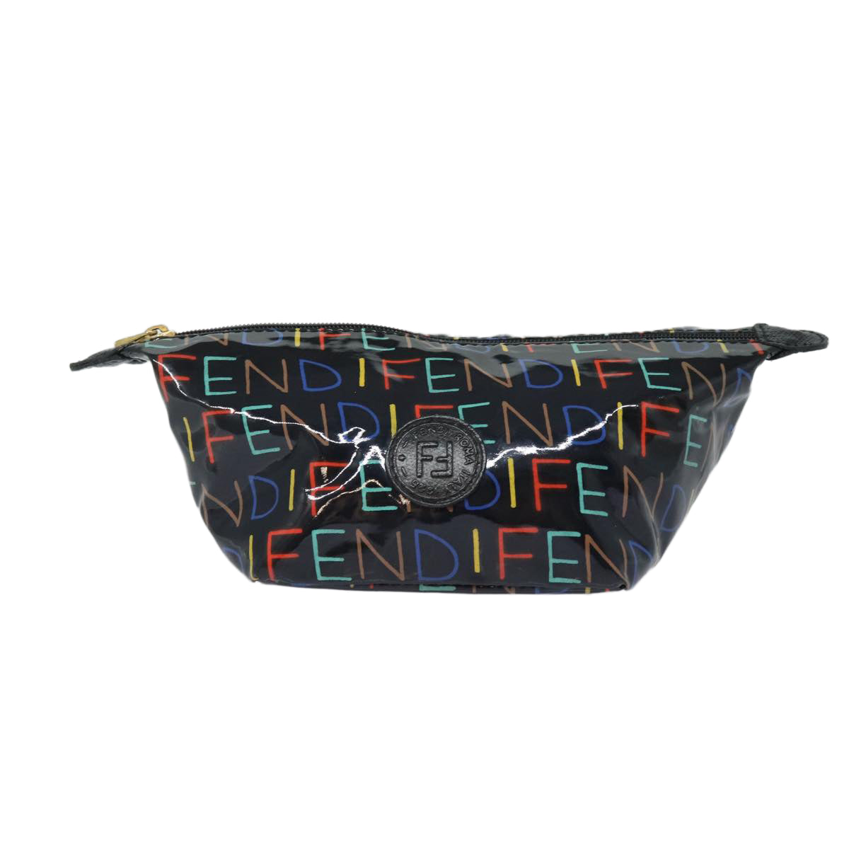 Luxury Fendi Pouch patent Black80210