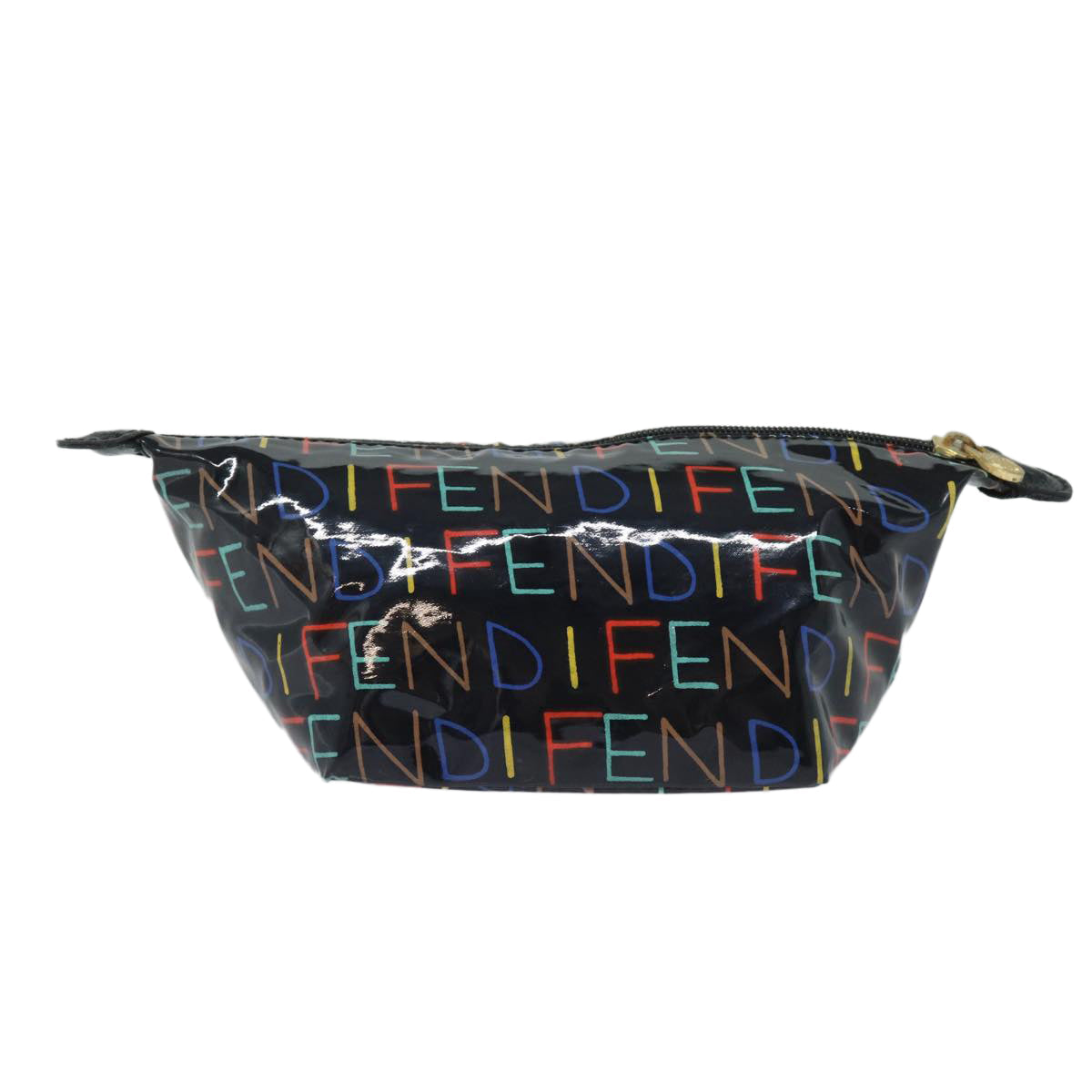Luxury Fendi Pouch patent Black80210