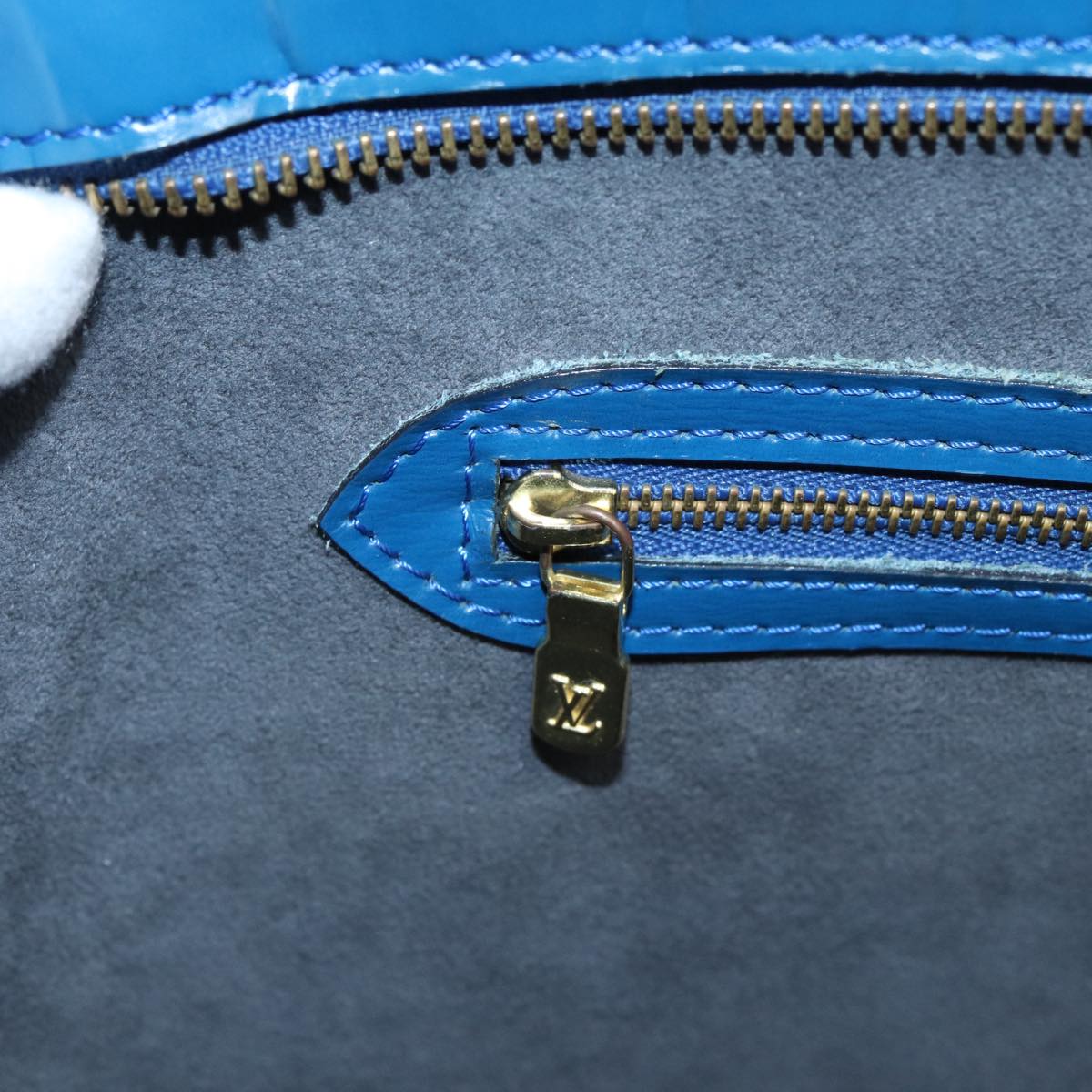 LOUIS VUITTON Epi Saint Jacques Shopping Shoulder Bag Blue M52275 LV 80212