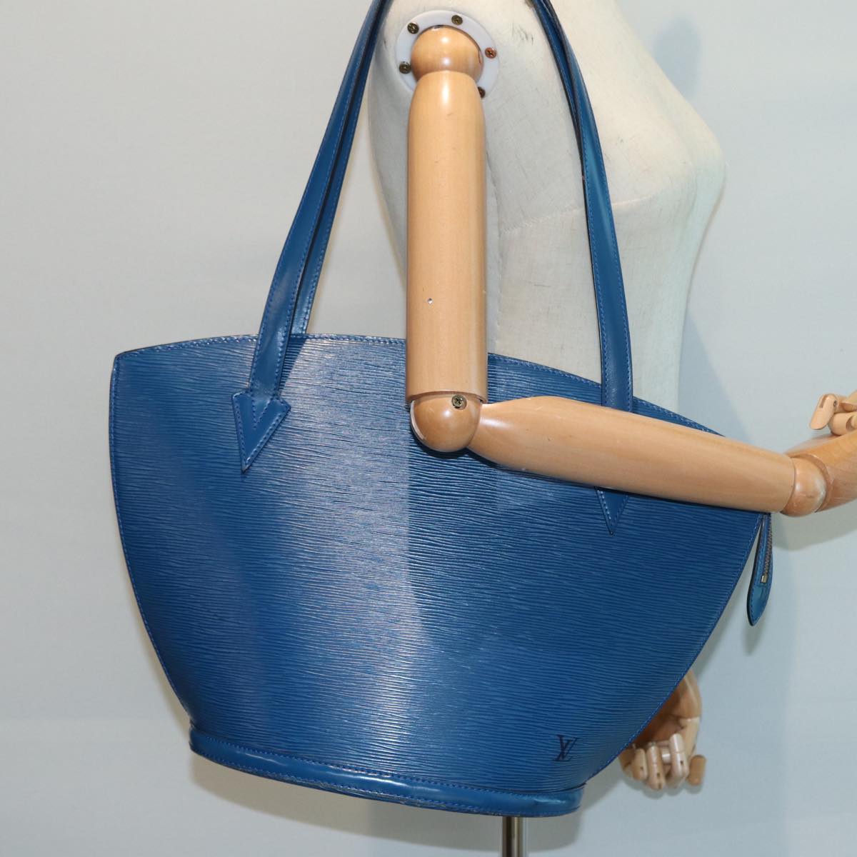 LOUIS VUITTON Epi Saint Jacques Shopping Shoulder Bag Blue M52275 LV 80212