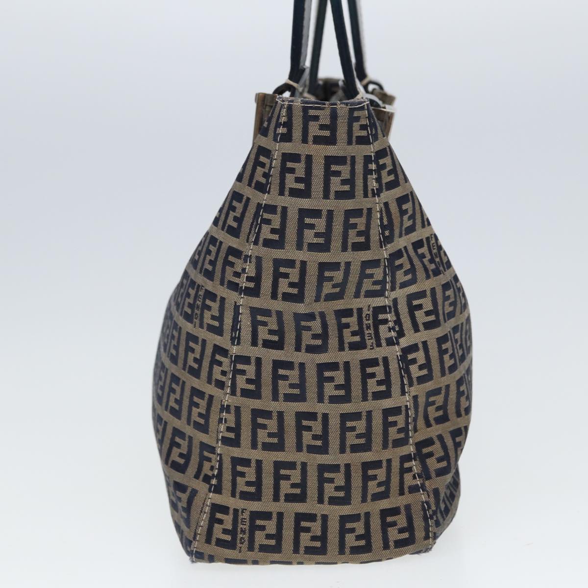 Luxury Fendi Zucchino Canvas Hand Bag Navy80244