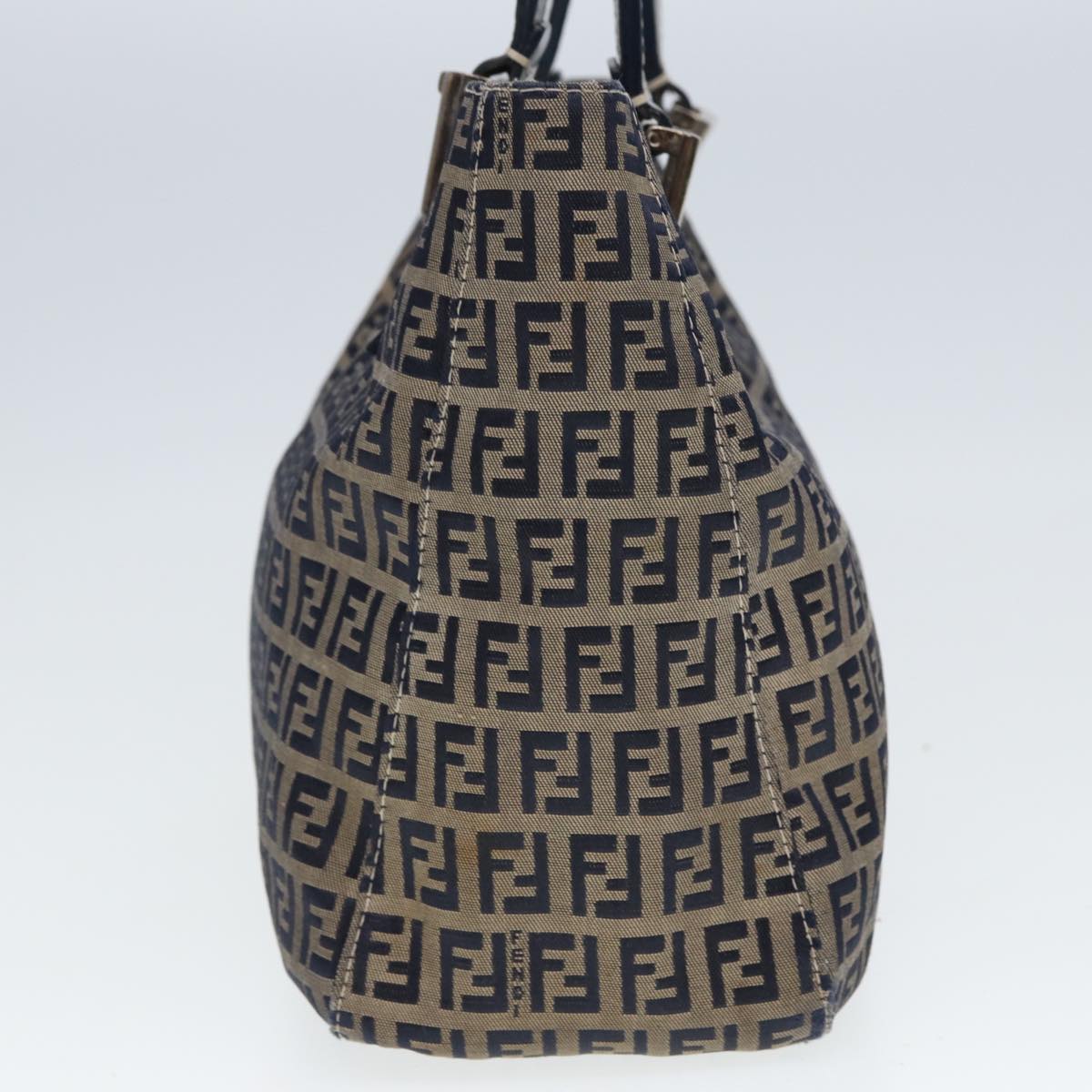 Luxury Fendi Zucchino Canvas Hand Bag Navy80244