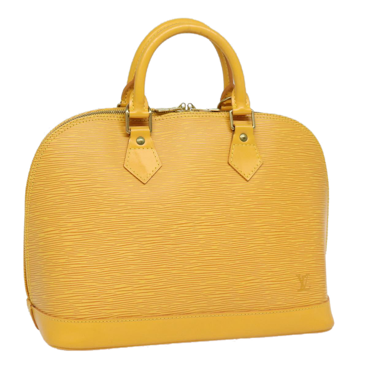 LOUIS VUITTON Epi Alma Hand Bag Yellow M52149 LV 80271