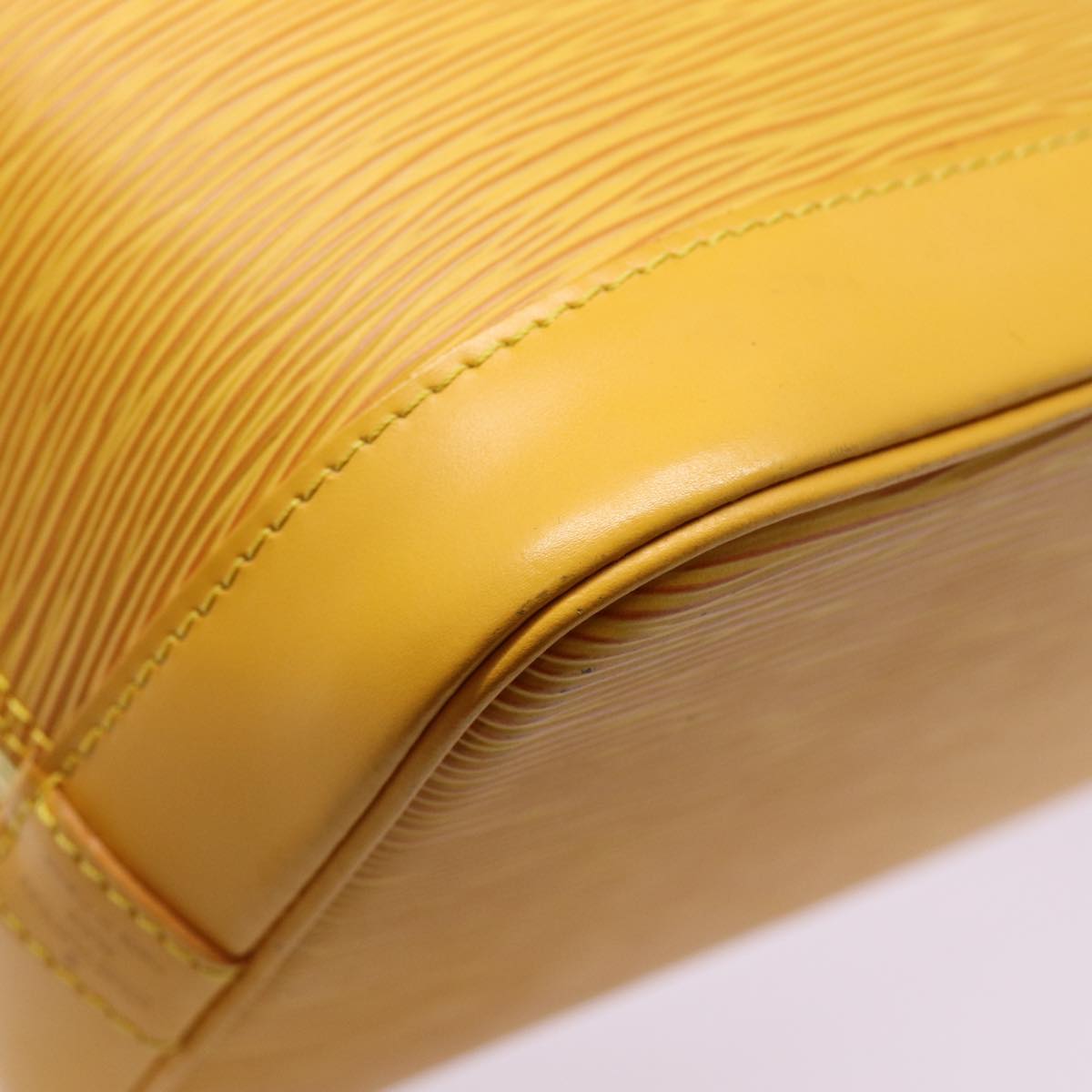 LOUIS VUITTON Epi Alma Hand Bag Yellow M52149 LV 80271