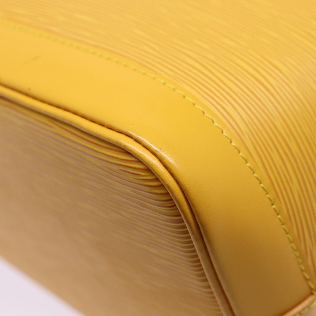 LOUIS VUITTON Epi Alma Hand Bag Yellow M52149 LV 80271