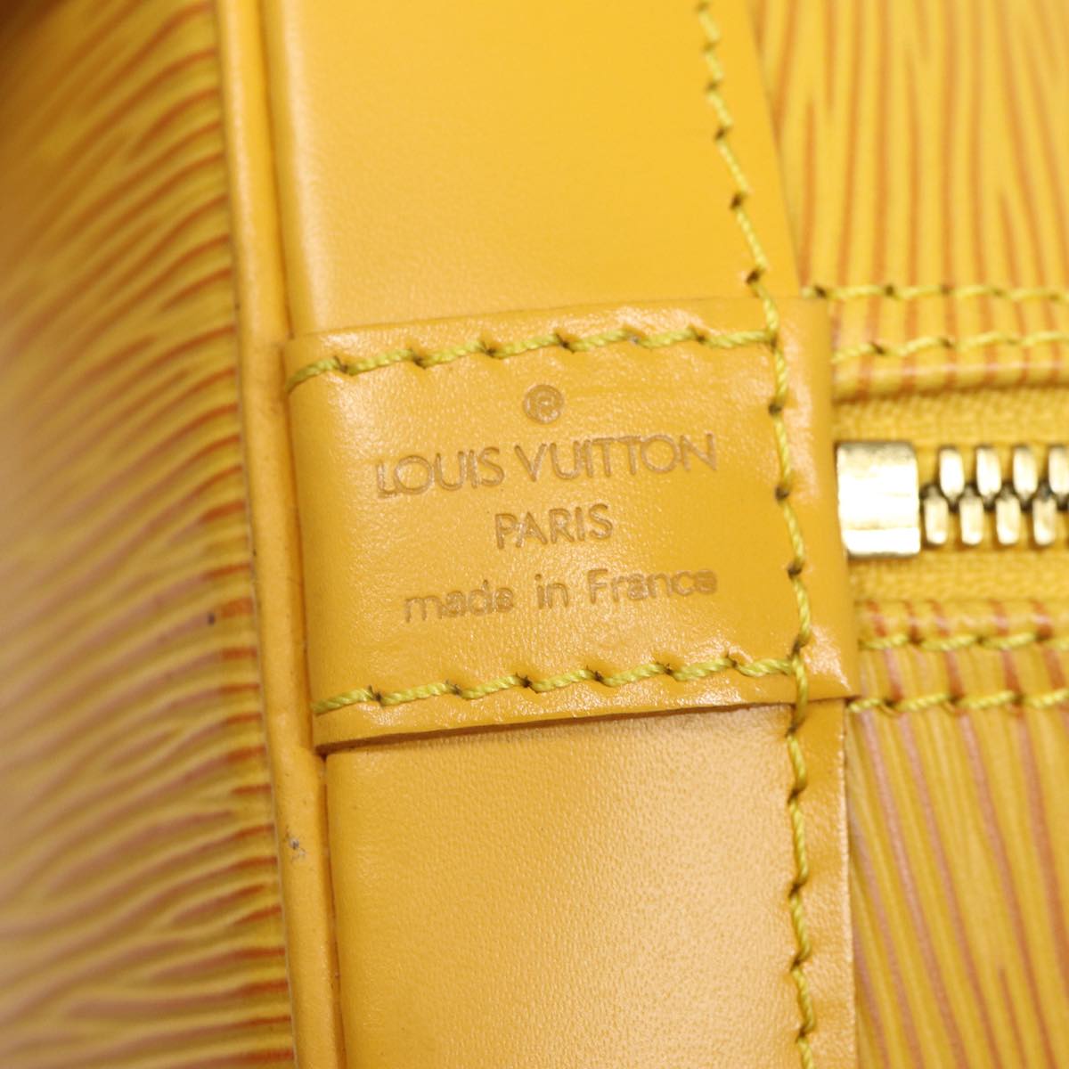 LOUIS VUITTON Epi Alma Hand Bag Yellow M52149 LV 80271