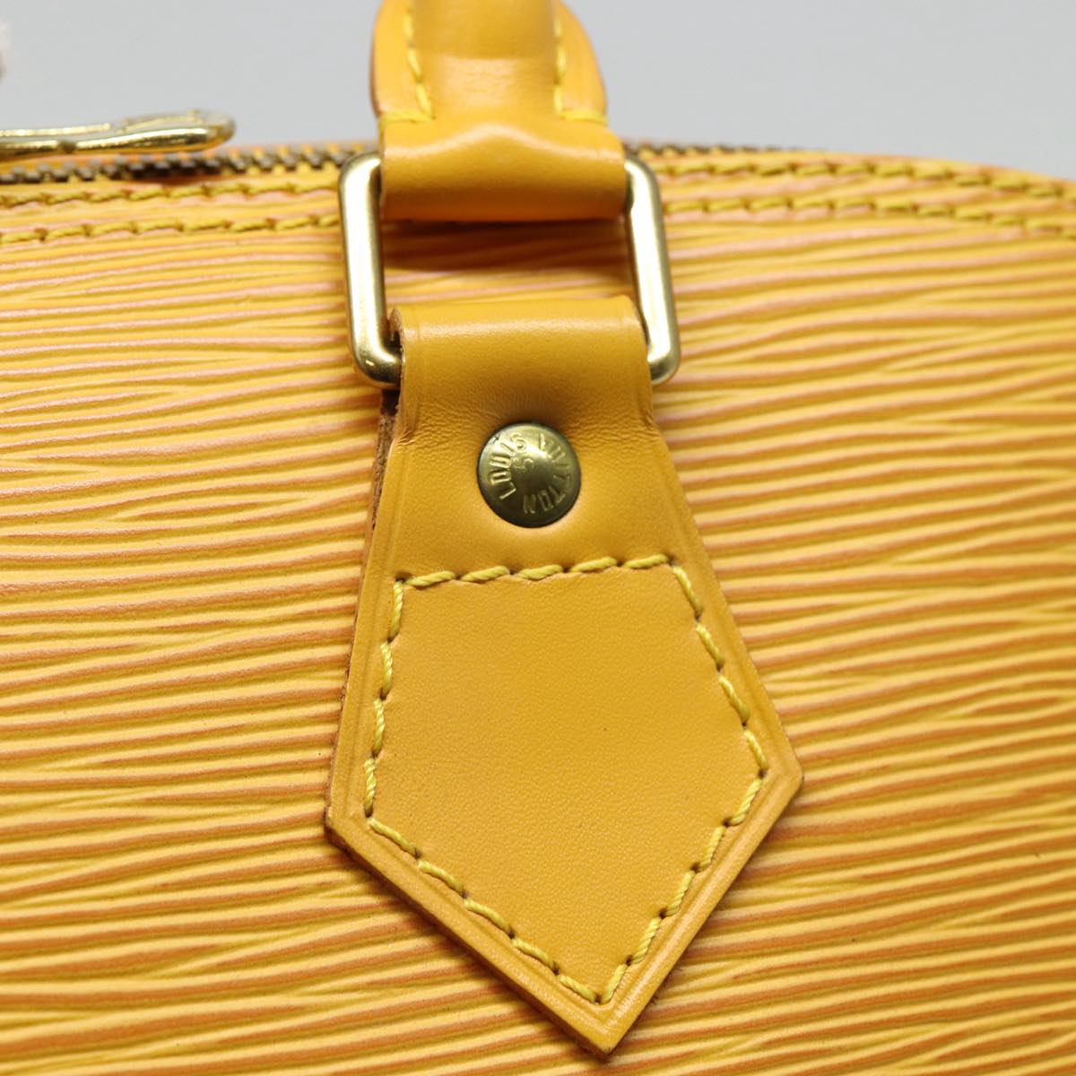 LOUIS VUITTON Epi Alma Hand Bag Yellow M52149 LV 80271
