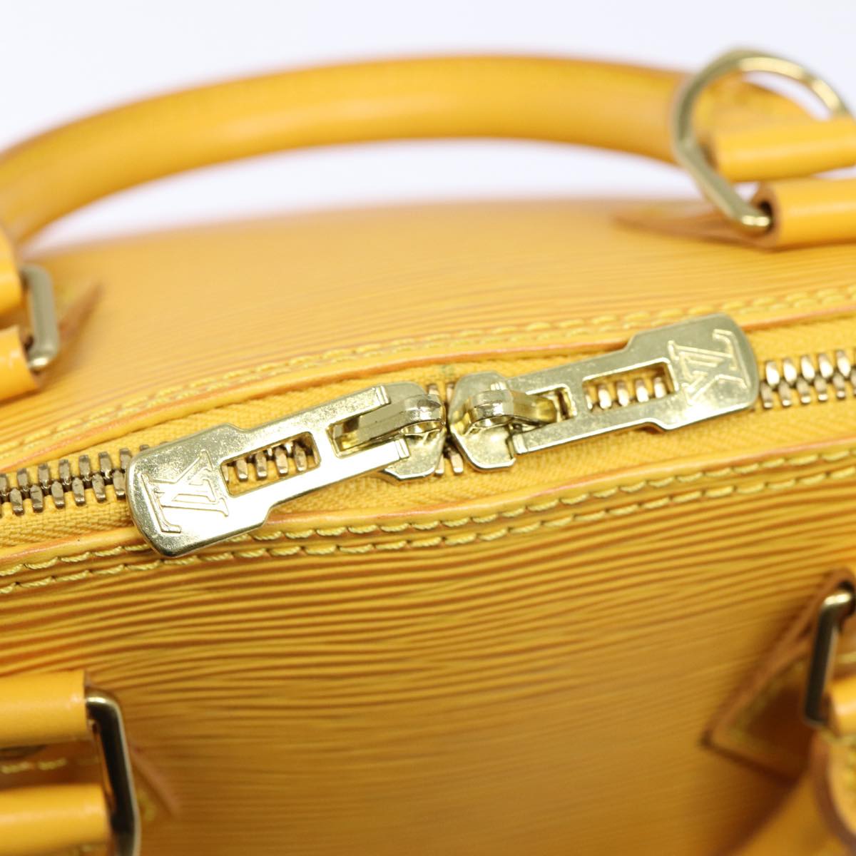 LOUIS VUITTON Epi Alma Hand Bag Yellow M52149 LV 80271