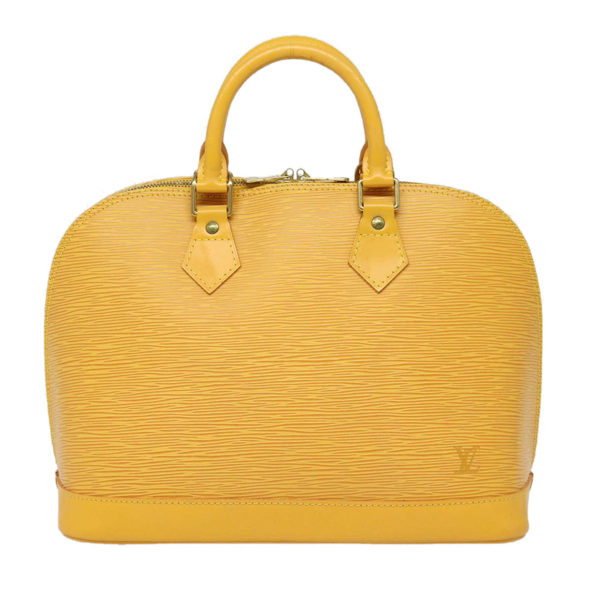 LOUIS VUITTON Epi Alma Hand Bag Yellow M52149 LV 80271