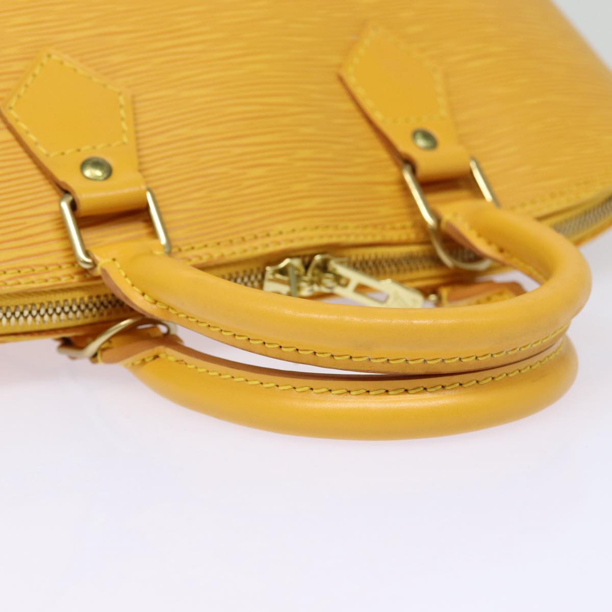 LOUIS VUITTON Epi Alma Hand Bag Yellow M52149 LV 80271