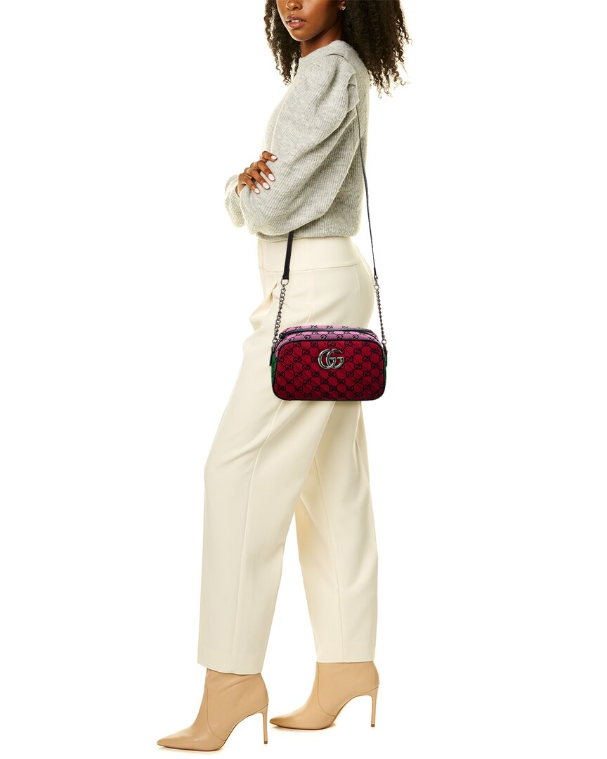 Gucci GG Marmont Small GG Canvas Shoulder Bag