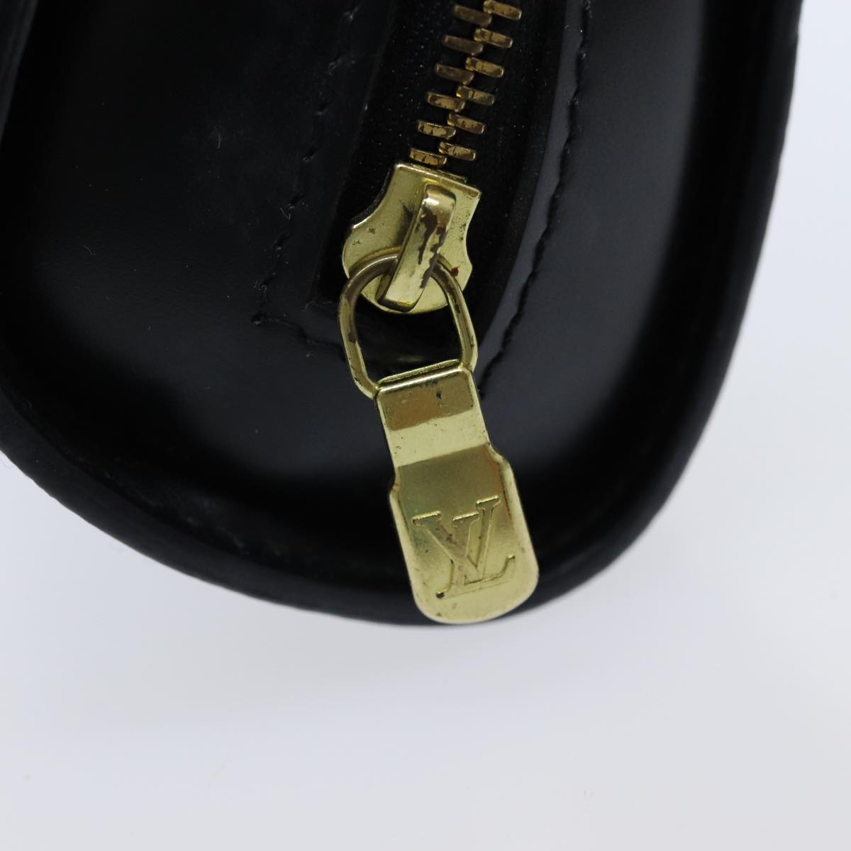 LOUIS VUITTON Epi Dauphine PM Pouch Black M48442 LV 80419